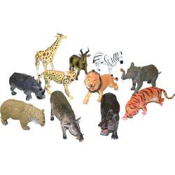 Zvířata divoká Safari 23-31cm plastové figurky zvířátka 9 druhů