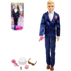 MATTEL BRB Barbie panák Ken ženich v obleku svatební set s doplňky