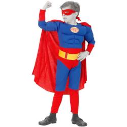 KARNEVAL Šaty SUPERMAN vel. M (120-130 cm) 5-9 let KOSTÝM