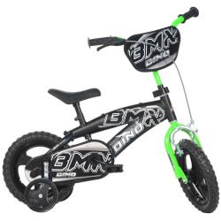 ACRA Kolo DINO BIKES BMX 12" chlapecké černé balanční kolečka CSK5125