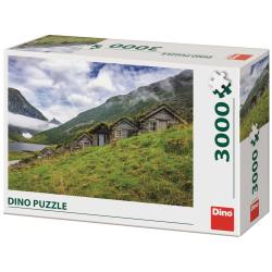 DINO Puzzle 3000 dílků Norangsdalen valley 117x84cm skládačka v krabici