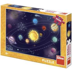 DINO Puzzle 300 dílků XL Dětská sluneční soustava 47x33cm skládačka
