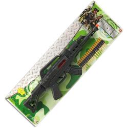 Samopal vojenský 48cm dětská plastová zbraň na kartě