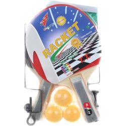Stolní tenis ping pong set dvě pálky se síťkou a 3 míčky