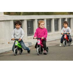 Odrážedlo Funny Wheels Rider Sport 2v1 dětské odstrkovadlo Zelené plast