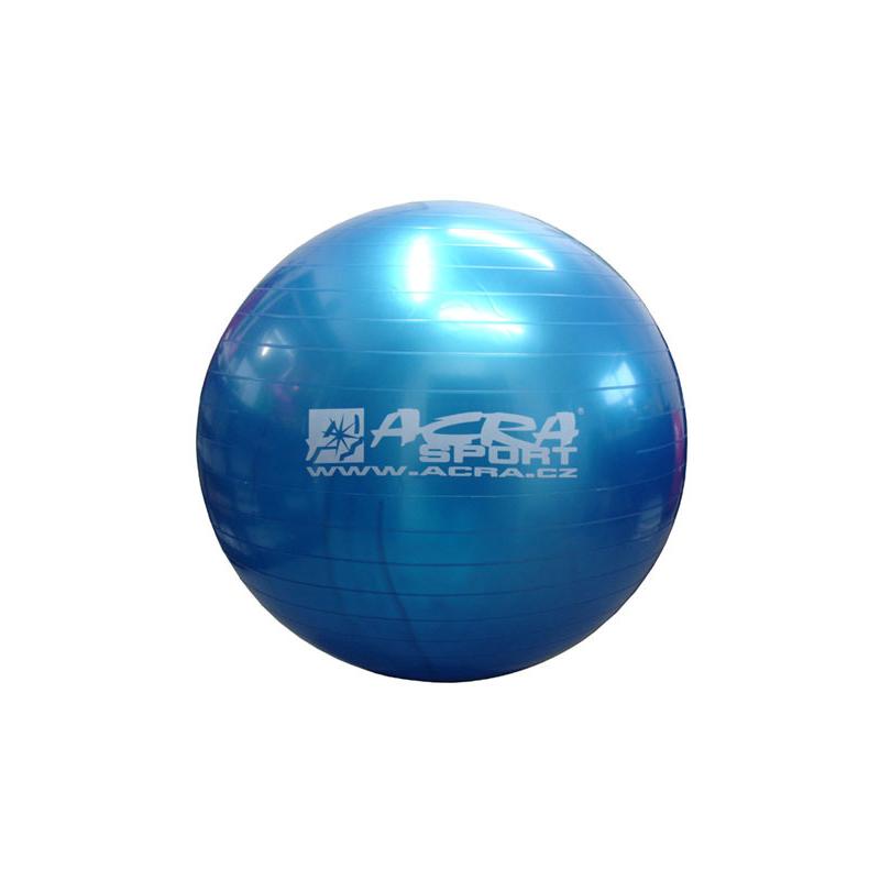 ACRA Míč overball 650mm modrý fitness gymball rehabilitační do 130kg
