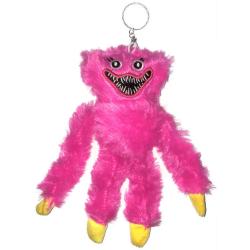 PLYŠ Klíčenka Huggy Wuggy 18cm růžová příšerka přívěsek na klíče