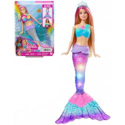 MATTEL BRB Panenka Barbie mořská panna blikající na baterie Světlo