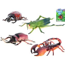 Zvířátko hmyz maxi 12-20cm 4 druhy na kartě plast