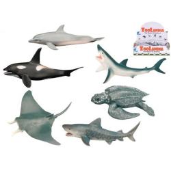 Zvířata mořská 8-15cm plastové figurky zvířátka 6 druhů