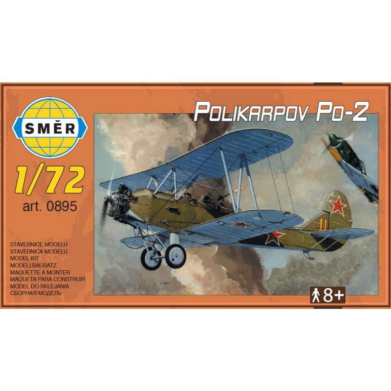 SMĚR Model letadlo dvouplošník Polikarpov Po-2 Kola 1:72 (stavebnice letadla)