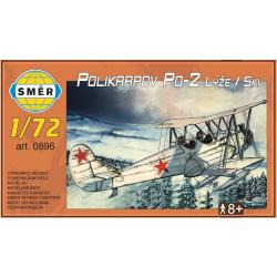 SMĚR Model letadlo dvouplošník Polikarpov Po-2 Lyže 1:72 (stavebnice letadla)