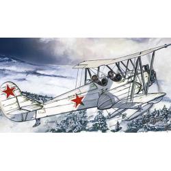 SMĚR Model letadlo dvouplošník Polikarpov Po-2 Lyže 1:72 (stavebnice letadla)