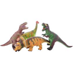 Dinosaurus 26cm gumové zvířátko na baterie Zvuk 4 druhy