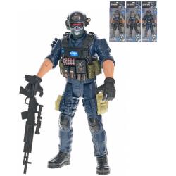Panáček kloubový SWAT Team se zbraní akční figurka 4 druhy v krabici