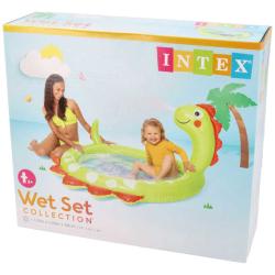 INTEX Bazén baby dětský dinosaurus 119x109x66cm s fontánkou 58437