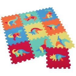 Měkké bloky Dinosauři 10ks pěnový koberec baby vkládací puzzle podložka na zem