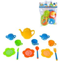 Kuchyňské náčiní dětské barevné nádobíčko 2 druhy plast v sáčku