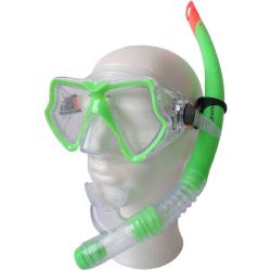 BROTHER Potápěčská sada dospělá brýle + šnorchl zelená P1546