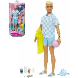 MATTEL BRB Barbie panák Ken na pláži herní set s doplňky v krabici