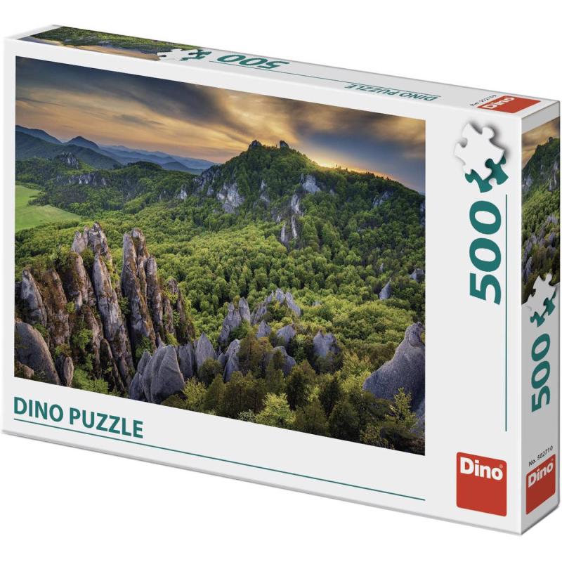 DINO Puzzle Súlovské skály 47x33cm foto skládačka 500 dílků v krabici