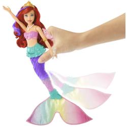MATTEL Disney Princess panenka Ariel malá mořslá víla mění barvu