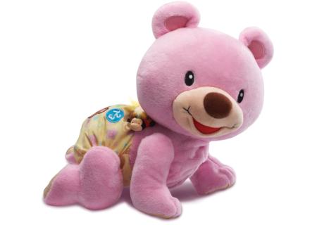 VTECH Medvídek lezoucí baby růžový interaktivní na baterie Světlo Zvuk