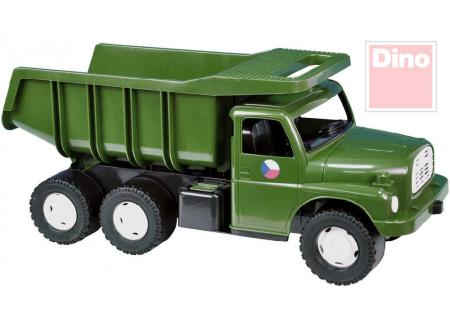 DINO Tatra auto nákladní T148 khaki vojenské SKLÁPĚCÍ KORBA na písek