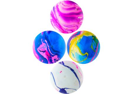 Míček strečový mačkací mramorový 7cm relaxační balonek v síťce 4 barvy