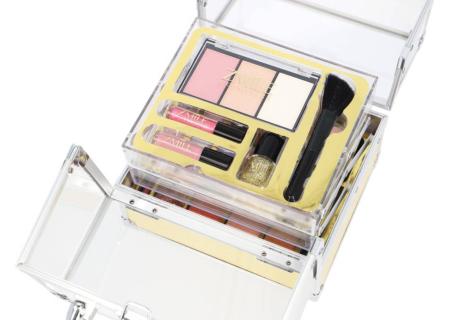 ZMILE COSMETICS Kosmetický kufřík Glam akrylátový zlatý šminky