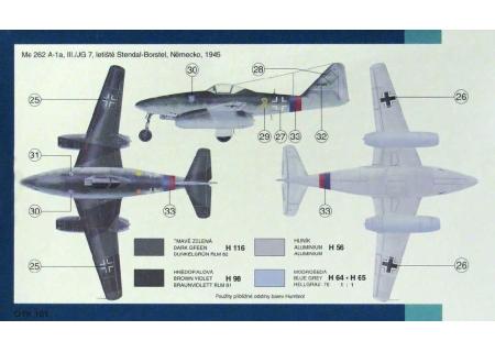 SMĚR Model letadlo Messerschmitt Me 262 A (stavebnice letadla)