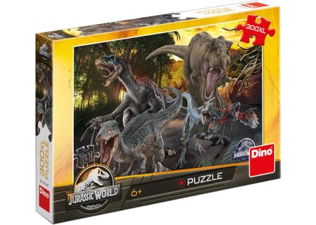 DINO Puzzle XL Jurský svět (Jurassic World) 47x33cm skládačka 300 dílků