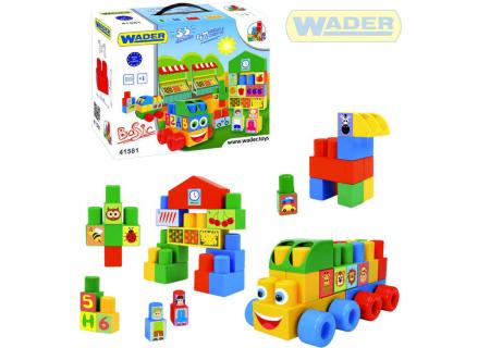 WADER Middle Block baby kostky střední 33ks plast STAVEBNICE 41581