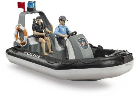 BRUDER 62733 Policejní člun set se dvěma figurkami a doplňky