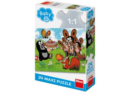 DINO Puzzle Baby Krtek (Krteček) Narozeniny 24 dílků 66x47cm skládačka
