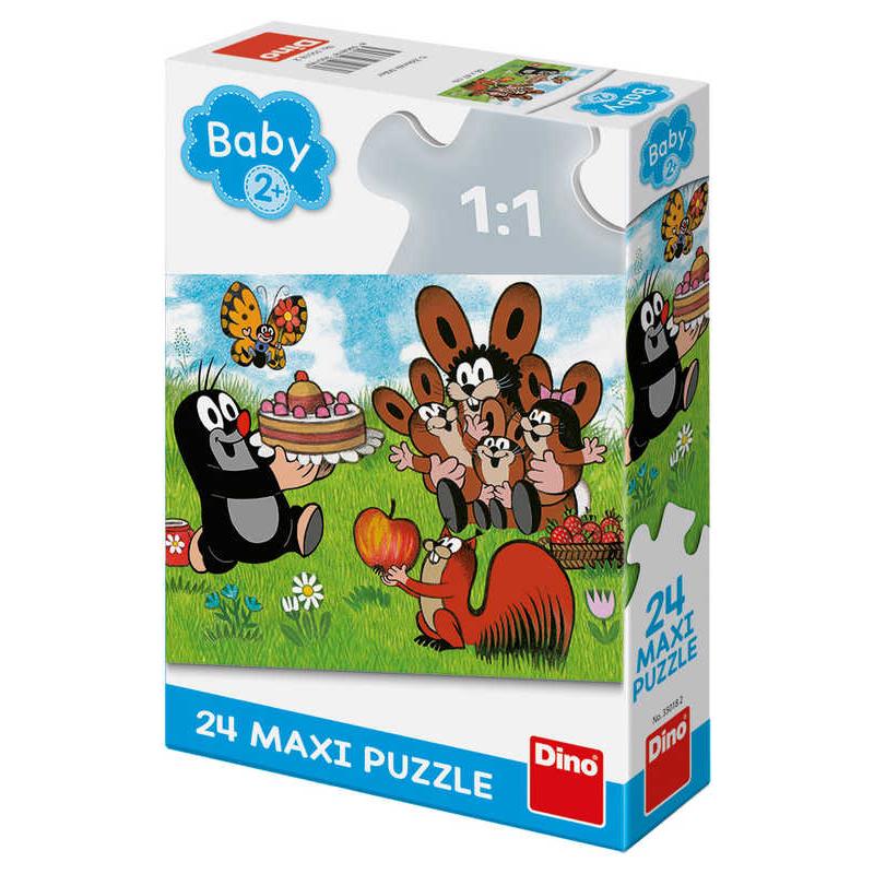 DINO Puzzle Baby Krtek (Krteček) Narozeniny 24 dílků 66x47cm skládačka