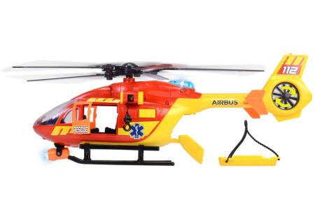 DICKIE Helikoptéra záchranářská s nosítky 112 airbus na baterie Světlo Zvuk