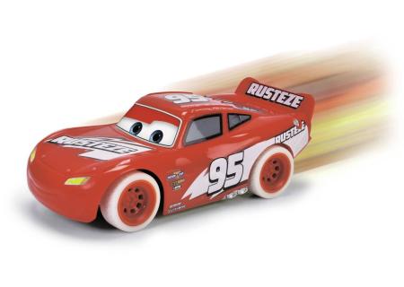 DICKIE RC Auto Cars Blesk McQueen na vysílačku 27MHz svítí ve tmě na baterie