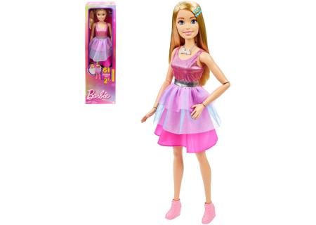 MATTEL BRB Panenka Barbie velká 71cm růžové šaty kloubová v krabici