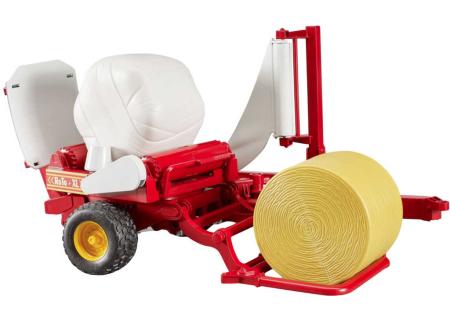 BRUDER 02122 Navíječka balíků přívěs k traktorům Profi set se 2 balíky