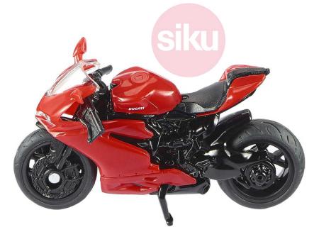 SIKU Motorka červená Ducati Panigale 1299 model kov 1385