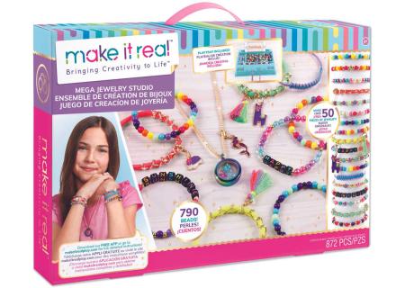 MAKE IT REAL Výroba šperků bižuterie pro děti kreativní set v krabici