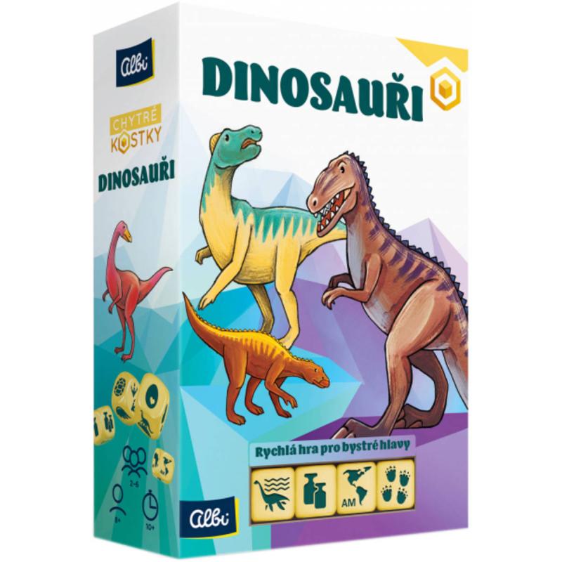 ALBI HRA Chytré kostky Dinosauři *SPOLEČENSKÉ HRY*