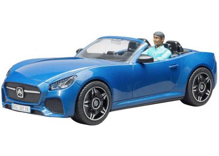 BRUDER 03481 Auto sportovní Dodge modré 1:16 set s figurkou řidiče