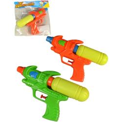 Pistole dětská vodní plastová 20cm s nádržkou na vodu 2 barvy