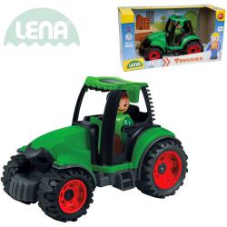 LENA Truckies traktor 17cm set baby autíčko + panáček 01624 plast