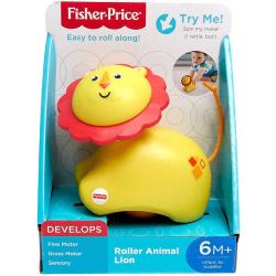 FISHER PRICE Baby zvířátko pojízdné chrastící pro miminko 3 druhy plast