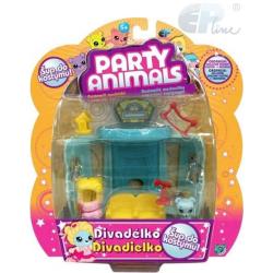 EP Line Party Animals hrací sada medvídek s kostýmem a doplňky 3 druhy