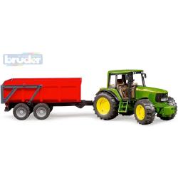 BRUDER 02057 (2057) Set traktor John Deere 6920 + sklápěcí valník červený