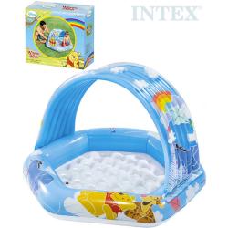 INTEX Baby bazének Medvídek Pú se stříškou 109x102x71cm brouzdaliště 58415